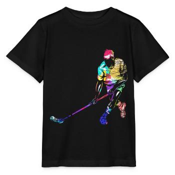 Floorball Gift - Stanley/Stella MINI CREATOR Kids’ T-Shirt - black - Front - Mikhail (115cm)