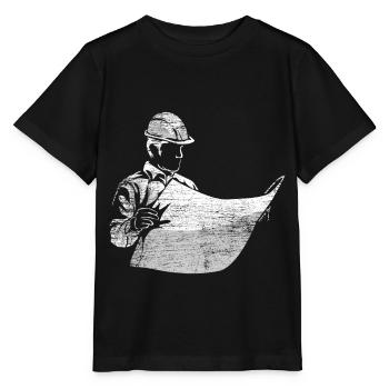 Bautechniker - Stanley/Stella Kinder T-Shirt MINI CREATOR  - Schwarz - Vorne - Mikhail (115cm)