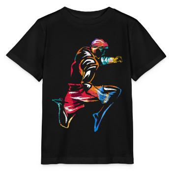 Cadeau de Muay Thai Fighter - T-shirt bio MINI CREATOR Stanley/Stella Enfant - noir - Devant - Mikhail (115cm)