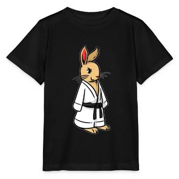 Kudo Kaninchen - Stanley/Stella Kinder T-Shirt MINI CREATOR  - Schwarz - Vorne - Mikhail (115cm)