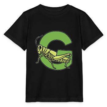 Heuschrecke - Stanley/Stella Kinder T-Shirt MINI CREATOR  - Schwarz - Vorne - Mikhail (115cm)