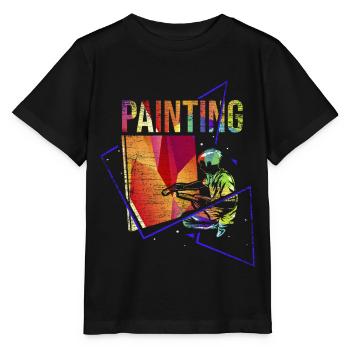 Malerin Künstlerin - Stanley/Stella Kinder T-Shirt MINI CREATOR  - Schwarz - Vorne - Mikhail (115cm)