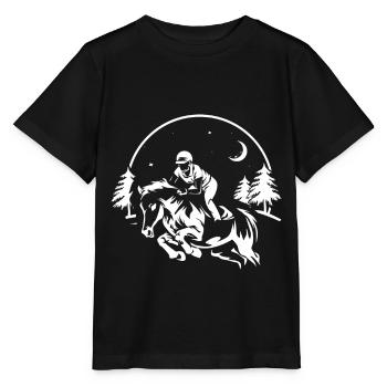 Equestrian Show Jumping Horse Show - Stanley/Stella MINI CREATOR Kids’ T-Shirt - black - Front - Mikhail (115cm)