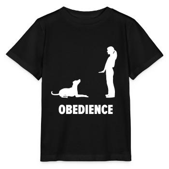 Obedience Hundesport Hundesportart - Stanley/Stella Kinder T-Shirt MINI CREATOR  - Schwarz - Vorne - Mikhail (115cm)