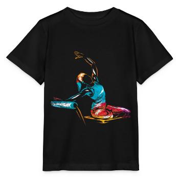 Pilates Übung - Stanley/Stella Kinder T-Shirt MINI CREATOR  - Schwarz - Vorne - Mikhail (115cm)