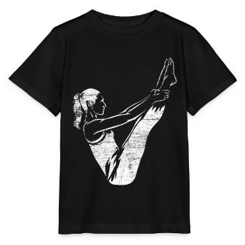 Pilates Übung - Stanley/Stella Kinder T-Shirt MINI CREATOR  - Schwarz - Vorne - Mikhail (115cm)