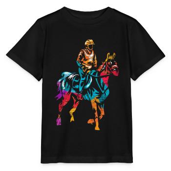 Endurance riding gift - Stanley/Stella MINI CREATOR Kids’ T-Shirt - black - Front - Mikhail (115cm)