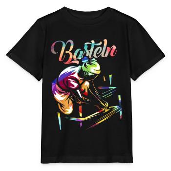 Basteln - Stanley/Stella Kinder T-Shirt MINI CREATOR  - Schwarz - Vorne - Mikhail (115cm)