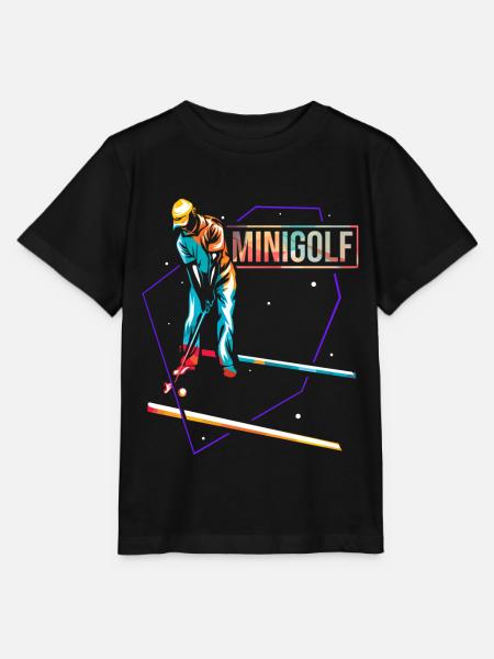 Minigolf - Stanley/Stella Kinder T-Shirt MINI CREATOR - Schwarz