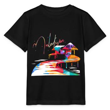 Malediven - Stanley/Stella Kinder T-Shirt MINI CREATOR  - Schwarz - Vorne - Mikhail (115cm)