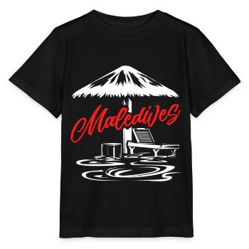 Malediven - Stanley/Stella Kinder T-Shirt MINI CREATOR  - Schwarz - Vorne - Mikhail (115cm)