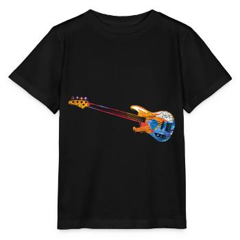 Guitares basse e-cadeau - T-shirt bio MINI CREATOR Stanley/Stella Enfant - noir - Devant - Mikhail (115cm)