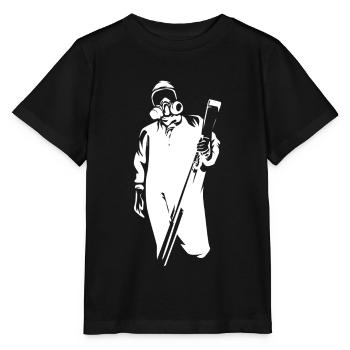 Nettoyeur de scène de crime - T-shirt bio MINI CREATOR Stanley/Stella Enfant - noir - Devant - Mikhail (115cm)