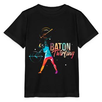 Baton Twirling Cadeau - T-shirt bio MINI CREATOR Stanley/Stella Enfant - noir - Devant - Mikhail (115cm)