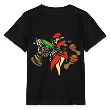 Afrobeat Reggae - T-shirt bio MINI CREATOR Stanley/Stella Enfant - noir - Devant - Mikhail (115cm)