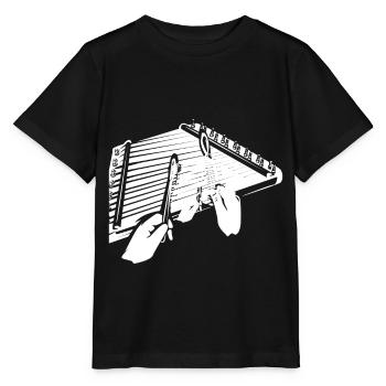 Planche à découper - T-shirt bio MINI CREATOR Stanley/Stella Enfant - noir - Devant - Mikhail (115cm)
