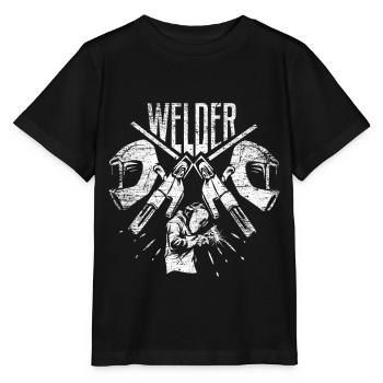 Schweißer Schweißen - Stanley/Stella Kinder T-Shirt MINI CREATOR  - Schwarz - Vorne - Mikhail (115cm)