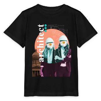 Architect woman architect - Stanley/Stella MINI CREATOR Kids’ T-Shirt - black - Front - Mikhail (115cm)