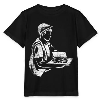 Plasterer job plaster - Stanley/Stella MINI CREATOR Kids’ T-Shirt - black - Front - Mikhail (115cm)