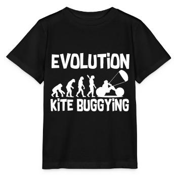 Evolution kite buggying - Stanley/Stella MINI CREATOR Kids’ T-Shirt - black - Front - Mikhail (115cm)