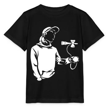 Kendama skill game - Stanley/Stella MINI CREATOR Kids’ T-Shirt - black - Front - Mikhail (115cm)