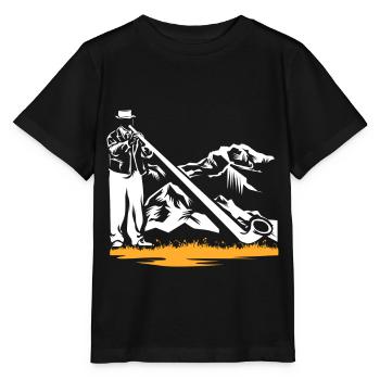Alphorn Alps - Stanley/Stella MINI CREATOR Kids’ T-Shirt - black - Front - Mikhail (115cm)