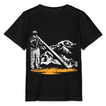 Alphorn Alps - Stanley/Stella MINI CREATOR Kids’ T-Shirt - black - Front - Mikhail (115cm)