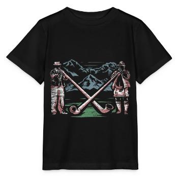 Alpes de cor des Alpes - T-shirt bio MINI CREATOR Stanley/Stella Enfant - noir - Devant - Mikhail (115cm)