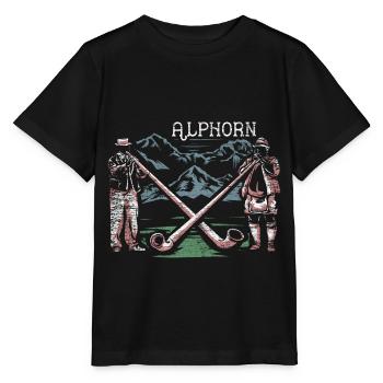 Alpes de cor des Alpes - T-shirt bio MINI CREATOR Stanley/Stella Enfant - noir - Devant - Mikhail (115cm)