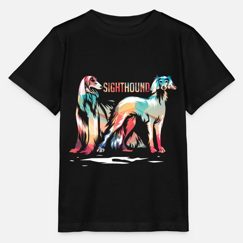 Greyhound - Stanley/Stella MINI CREATOR Kids’ T-Shirt - black