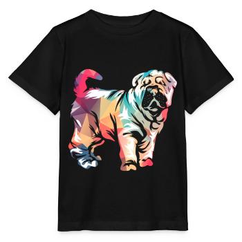 Shar Pei - T-shirt bio MINI CREATOR Stanley/Stella Enfant - noir - Devant - Mikhail (115cm)