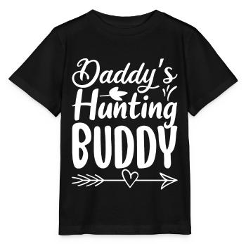 Daddy's Hunting Buddy Father And Son Hunter Gift - Stanley/Stella MINI CREATOR Kids’ T-Shirt - black - Front - Mikhail (115cm)