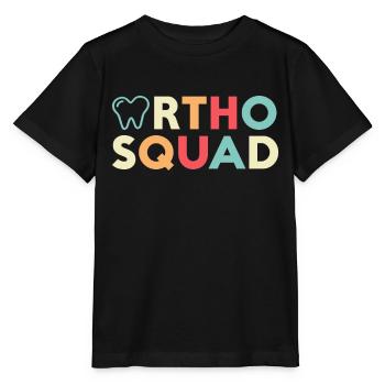Orhto Squad Zahnarzt Zahnhygieniker Zahnmedizin - Stanley/Stella Kinder T-Shirt MINI CREATOR  - Schwarz - Vorne - Mikhail (115cm)