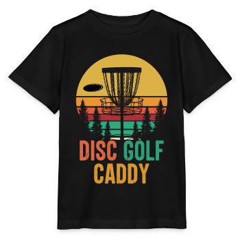 Disc Golf Caddy Golfing Lover Golfeur Rétro Vintage - T-shirt bio MINI CREATOR Stanley/Stella Enfant - noir - Devant - Mikhail (115cm)