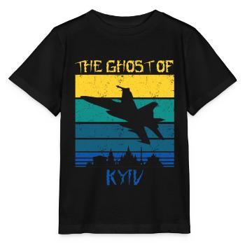 Der Geist von Kiew - Stanley/Stella Kinder T-Shirt MINI CREATOR  - Schwarz - Vorne - Mikhail (115cm)