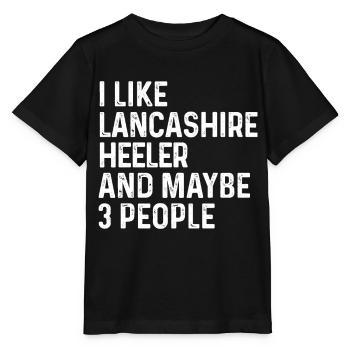 Ich mag Lancashire Heeler und vielleicht 3 Personen Hund - Stanley/Stella Kinder T-Shirt MINI CREATOR  - Schwarz - Vorne - Mikhail (115cm)