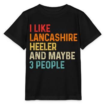 Ich mag Lancashire Heeler und vielleicht 3 Personen Hund - Stanley/Stella Kinder T-Shirt MINI CREATOR  - Schwarz - Vorne - Mikhail (115cm)