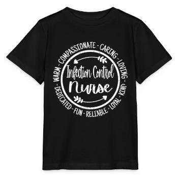 Escouade de soins infirmiers de l’infirmière de contrôle des infections - T-shirt bio MINI CREATOR Stanley/Stella Enfant - noir - Devant - Mikhail (115cm)