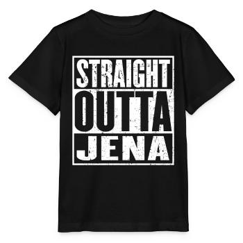 Straight Outta Jena Vintage - T-shirt bio MINI CREATOR Stanley/Stella Enfant - noir - Devant - Mikhail (115cm)