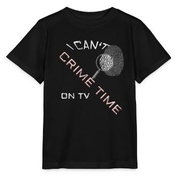 crime time distressed - Stanley/Stella Kinder T-Shirt MINI CREATOR  - Schwarz - Vorne - Mikhail (115cm)