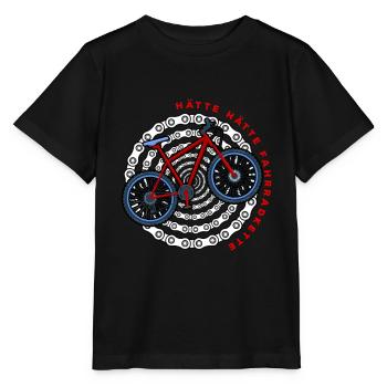Hätte hätte Fahrradkette lustiger Fahrrad Spruch - Stanley/Stella Kinder T-Shirt MINI CREATOR  - Schwarz - Vorne - Mikhail (115cm)