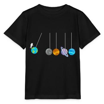 Spherical Astrophysicist Astronaut Shirt - Stanley/Stella MINI CREATOR Kids’ T-Shirt - black - Front - Mikhail (115cm)