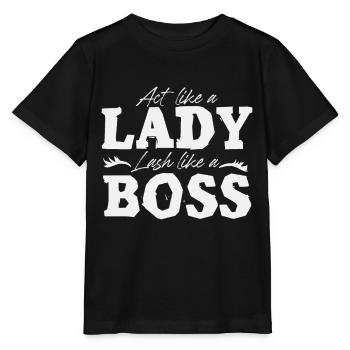 Act like a Lady T shirt - Stanley/Stella Kinder T-Shirt MINI CREATOR  - Schwarz - Vorne - Mikhail (115cm)