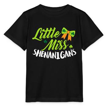 Little Miss Shenanigans - Stanley/Stella MINI CREATOR Kids’ T-Shirt - black - Front - Mikhail (115cm)