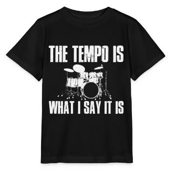 Drummer's pace - Stanley/Stella MINI CREATOR Kids’ T-Shirt - black - Front - Mikhail (115cm)