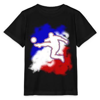 Französischer Fußball - Freizeitleidenschaft - Stanley/Stella Kinder T-Shirt MINI CREATOR  - Schwarz - Vorne - Mikhail (115cm)