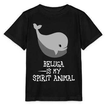 Baleine baleine béluga bélugas béluga baleine mer - T-shirt bio MINI CREATOR Stanley/Stella Enfant - noir - Devant - Mikhail (115cm)