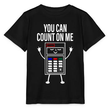 tu peux compter sur moi calculatrice compter sur - T-shirt bio MINI CREATOR Stanley/Stella Enfant - noir - Devant - Mikhail (115cm)