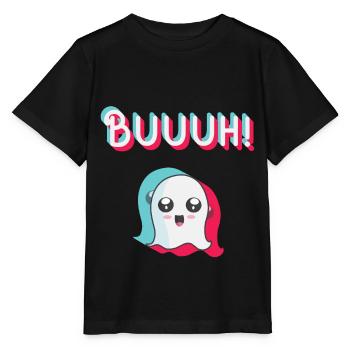 tiktok ghost, halloween trend - Stanley/Stella MINI CREATOR Kids’ T-Shirt - black - Front - Mikhail (115cm)