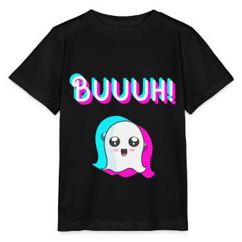 tiktok ghost, halloween trend - Stanley/Stella MINI CREATOR Kids’ T-Shirt - black - Front - Mikhail (115cm)